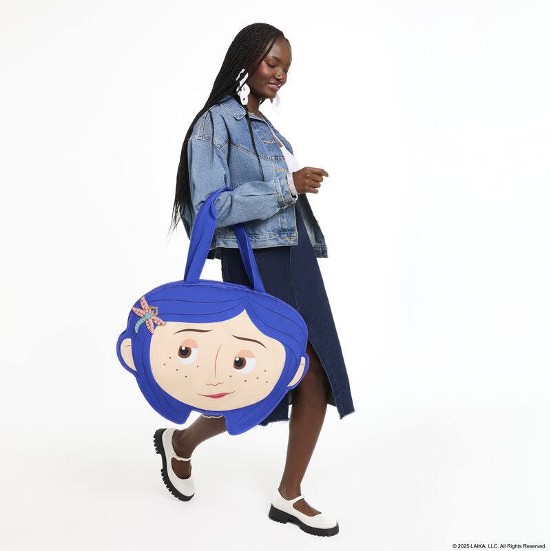 Loungefly Coraline Cosplay Oversized Canvas Tote Bag