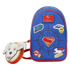 Loungefly Supergirl Krypto Sling Crossbody Bag with Coin Bag