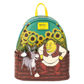 Loungefly Shrek & Donkey Sunflower Field Mini Backpack