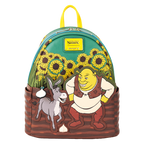 Loungefly Shrek & Donkey Sunflower Field Mini Backpack