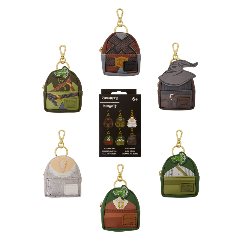 Loungefly The Lord of the Rings Cosplay Mystery Mini Backpack Keychain Charm