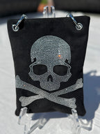 Rhinestone Large Skull Bag