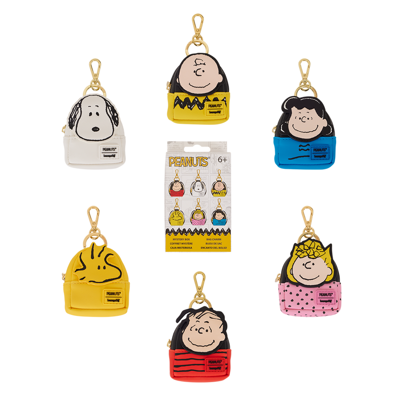 Loungefly Peanuts Gang Cosplay Mystery Mini Backpack Keychain Charm
