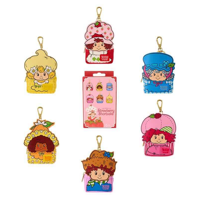 Loungefly Strawberry Shortcake & Friends Cosplay Mystery Mini Backpack Keychain Charm