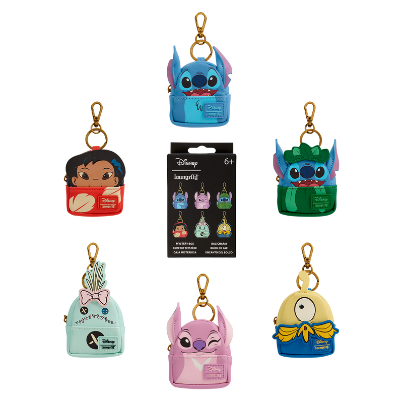 Loungefly Lilo & Stitch Cosplay Mystery Mini Backpack Keychain Charm