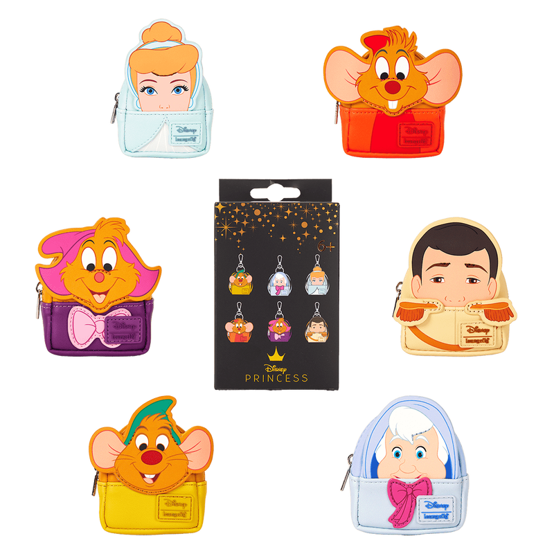 Loungefly Cinderella 75th Anniversary Cosplay Mystery Mini Backpack Keychain Charm
