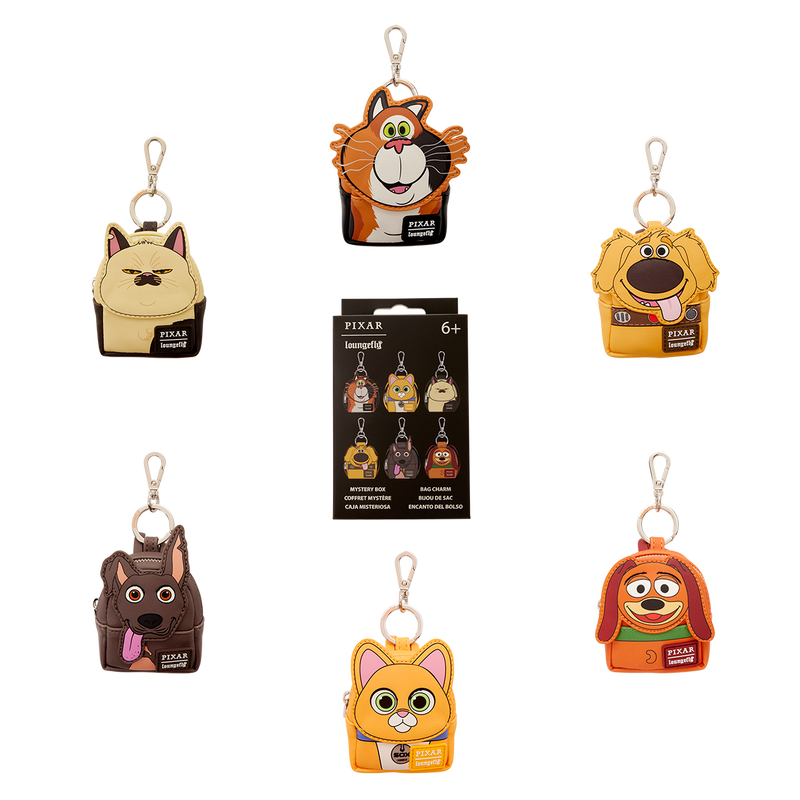 Loungefly Pixar Dogs & Cats Cosplay Mystery Mini Backpack Keychain Charm