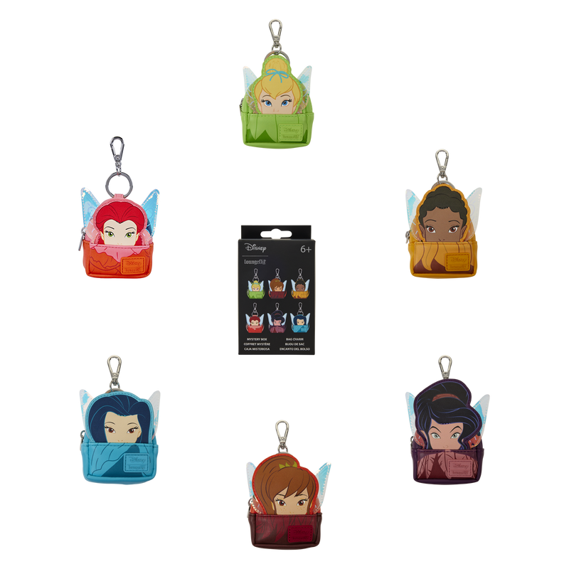 Loungefly Disney Fairies Cosplay Mystery Mini Backpack Keychain Charm