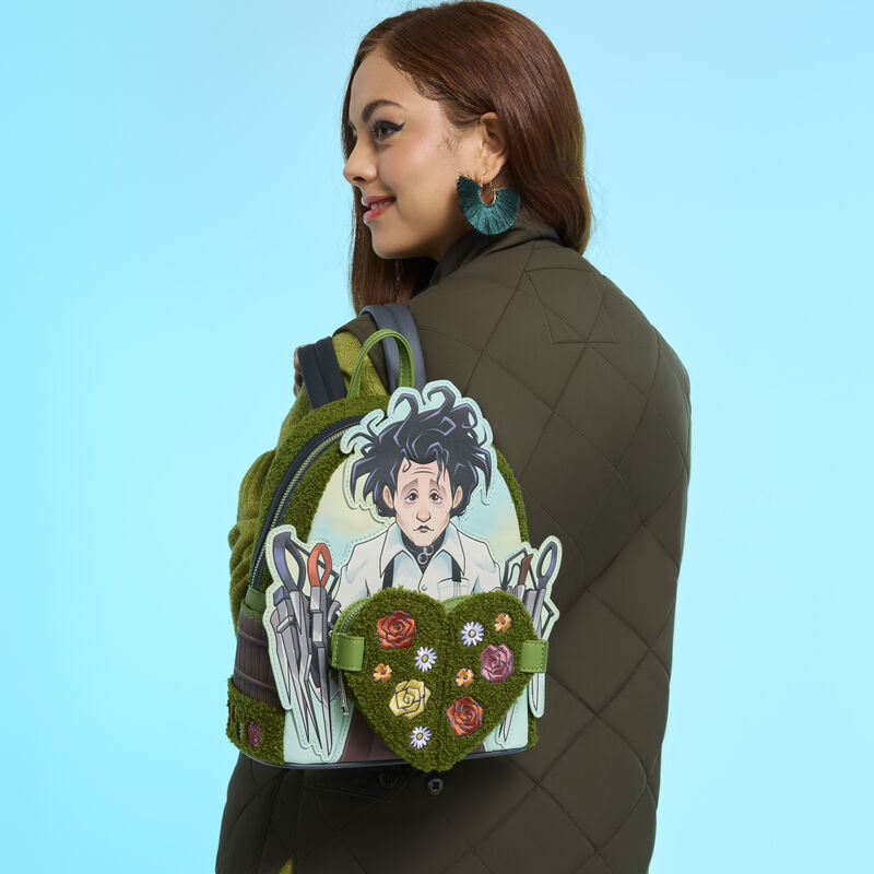 Loungefly Edward Scissorhands Tim Burton Sherpa Mini Backpack