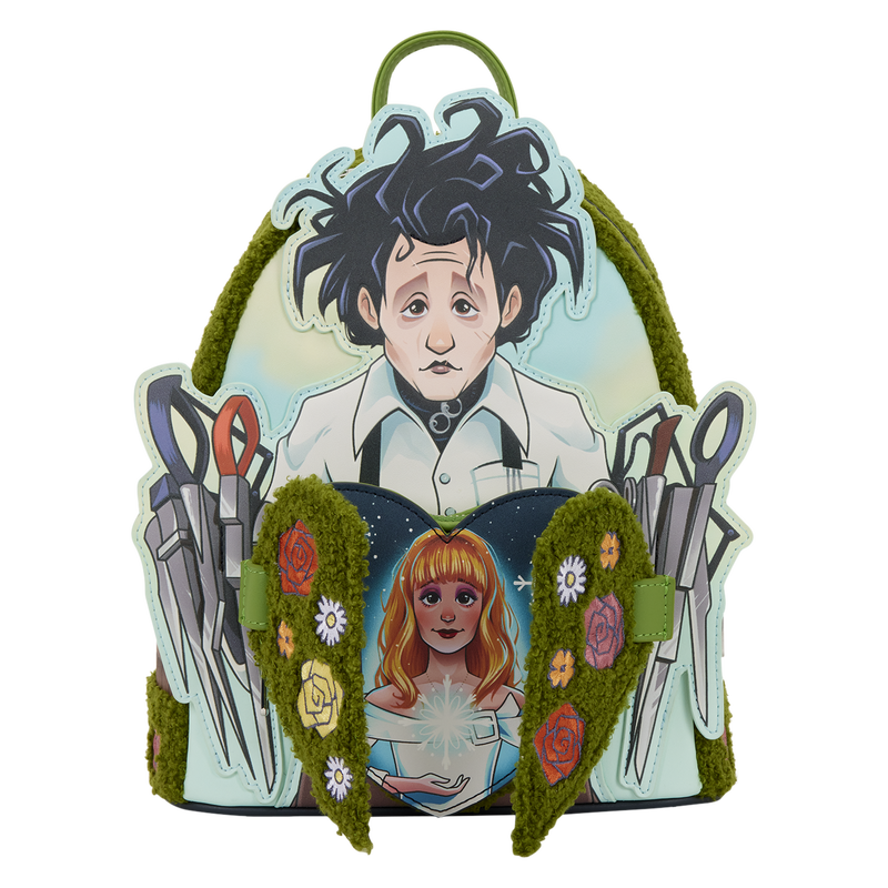 Loungefly Edward Scissorhands Tim Burton Sherpa Mini Backpack
