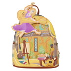 Loungefly Disney Tangled Rapunzel Glow In The Dark Pin Trader Mini Backpack