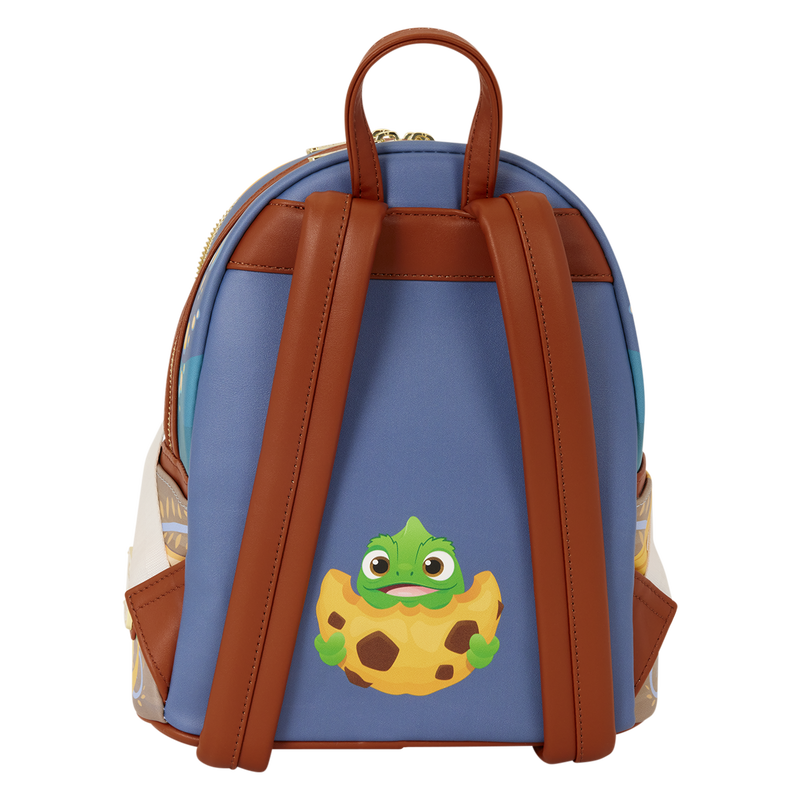 Loungefly Disney Tangled Rapunzel Glow In The Dark Pin Trader Mini Backpack