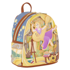 Loungefly Disney Tangled Rapunzel Glow In The Dark Pin Trader Mini Backpack