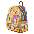 Loungefly Disney Tangled Rapunzel Glow In The Dark Pin Trader Mini Backpack