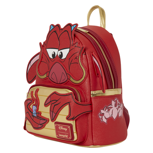 Disney Loungefly Mulan Mushu Glitter Cosplay Mini Backpack