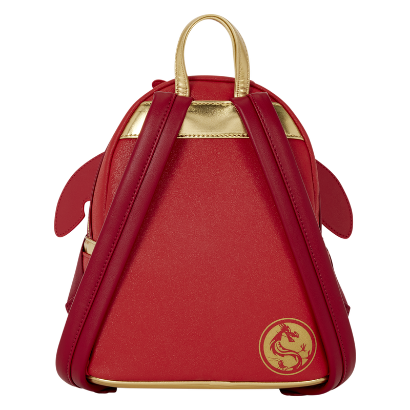 Disney Loungefly Mulan Mushu Glitter Cosplay Mini Backpack