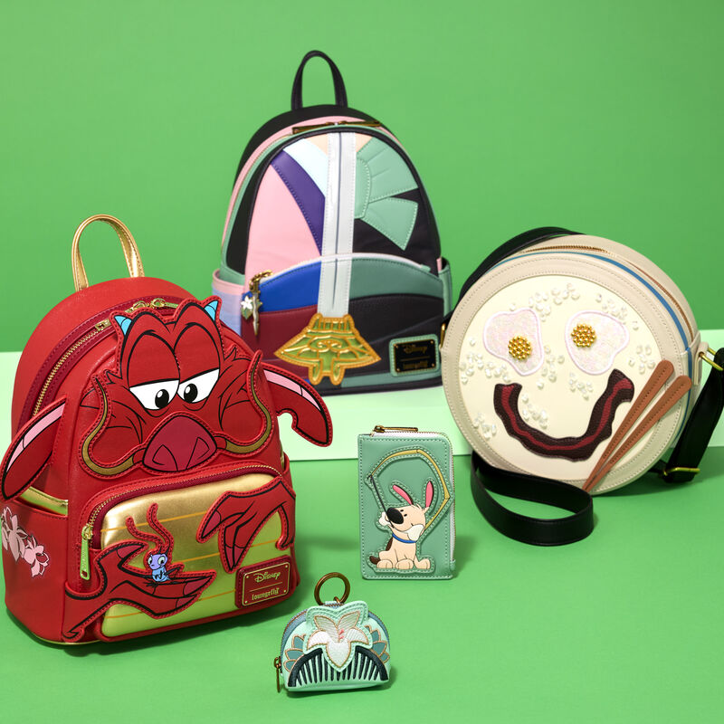 Disney Loungefly Mulan Mushu Glitter Cosplay Mini Backpack