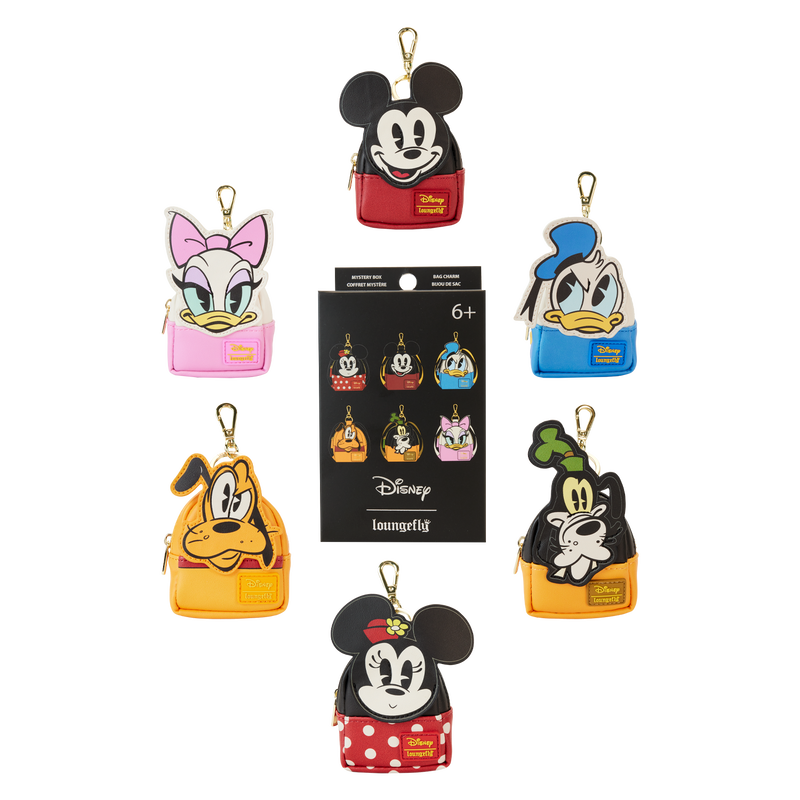 Loungefly Mickey & Friends Picnic Cosplay Mystery Mini Backpack Keychain Charm