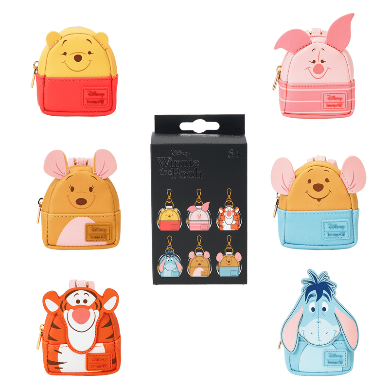 Loungefly Winnie The Pooh & Friends Cosplay Mystery Mini Backpack Keychain Charm