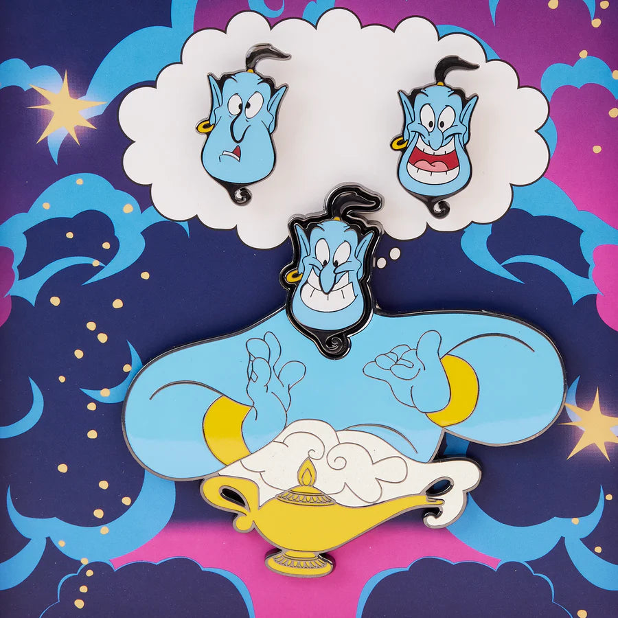 Loungefly Disney Aladdin Genie Mixed Emotions Pin Set