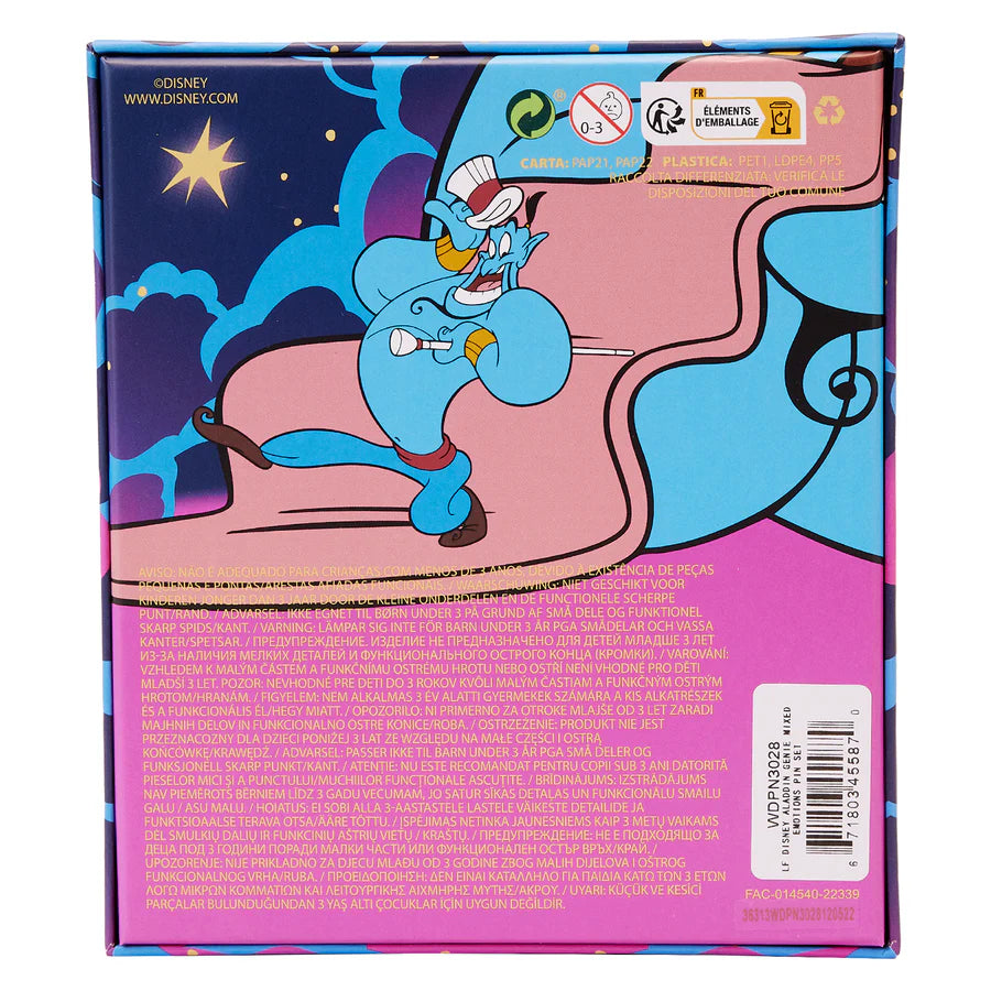 Loungefly Disney Aladdin Genie Mixed Emotions Pin Set