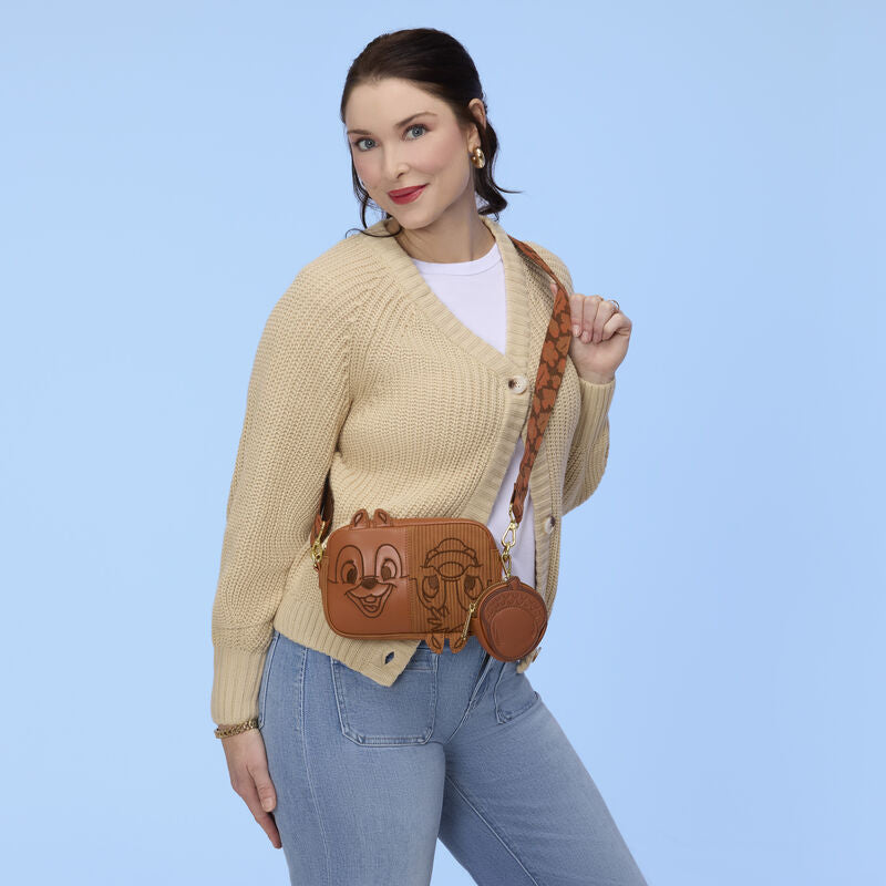 Loungefly Chip 'n' Dale Sling Crossbody Bag with Coin Bag
