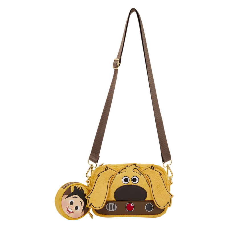 Loungefly Disney Pixar Up Dug Sling Crossbody Bag with Coin Bag