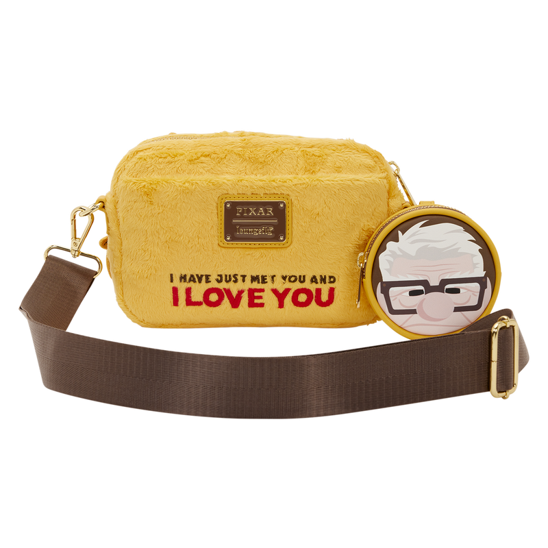 Loungefly Disney Pixar Up Dug Sling Crossbody Bag with Coin Bag