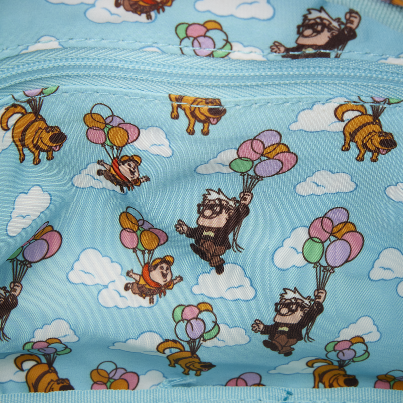 Loungefly Disney Pixar Up Dug Sling Crossbody Bag with Coin Bag