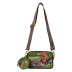 Loungefly Disney The Fox and the Hound Tod & Copper Sling Crossbody Bag with Coin Bag