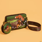 Loungefly Disney The Fox and the Hound Tod & Copper Sling Crossbody Bag with Coin Bag