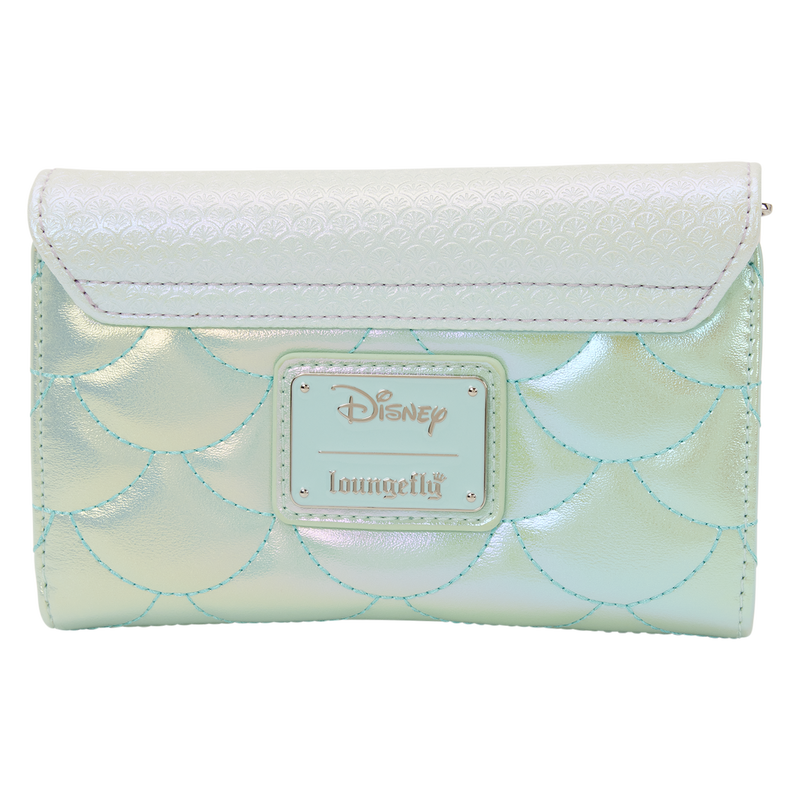 Loungefly The Little Mermaid Iridescent Pearl Flap Wallet