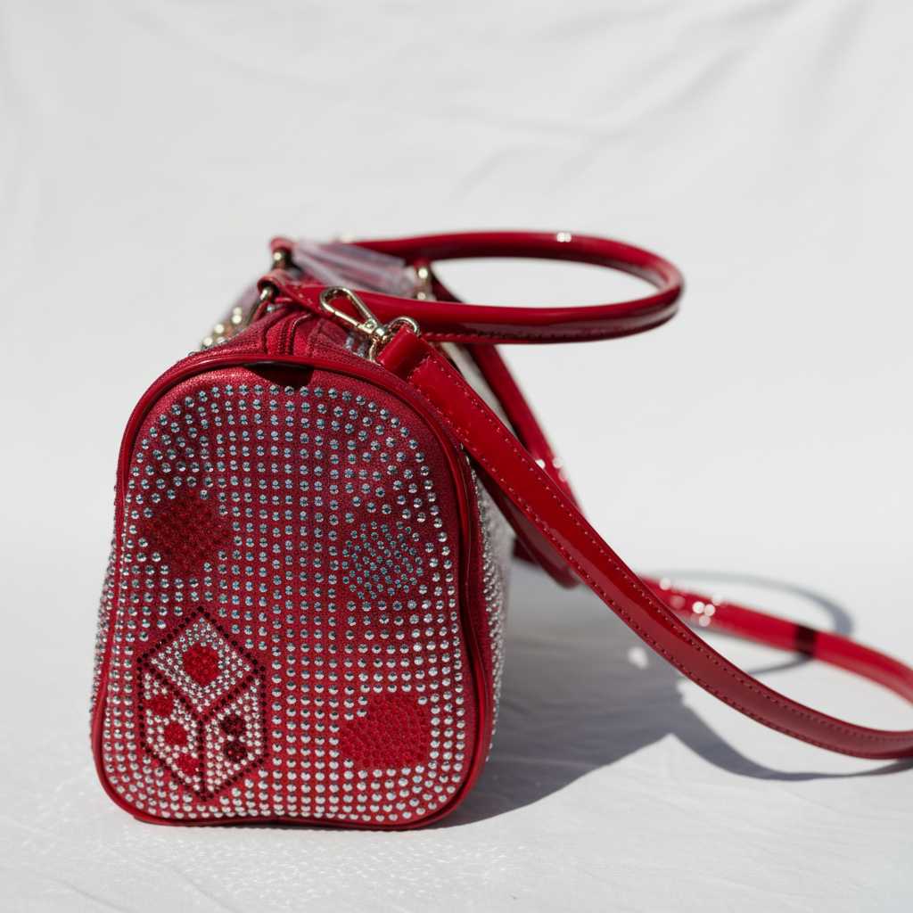 Red Rhinestone Bag - Side 2